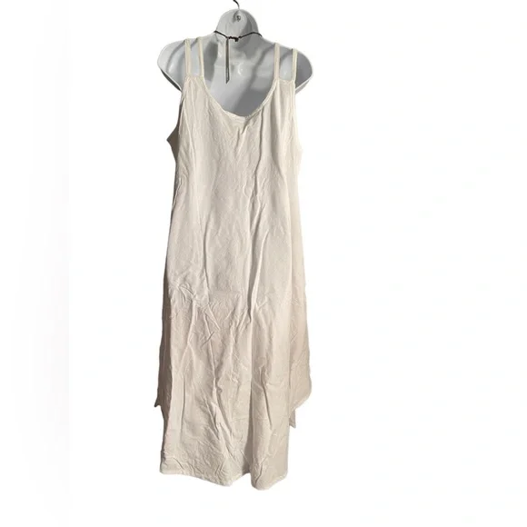 WHiTE SIMPLE COMFORTABLE DRESS.   BL/RD 13.  12603 - Picture 3 of 7